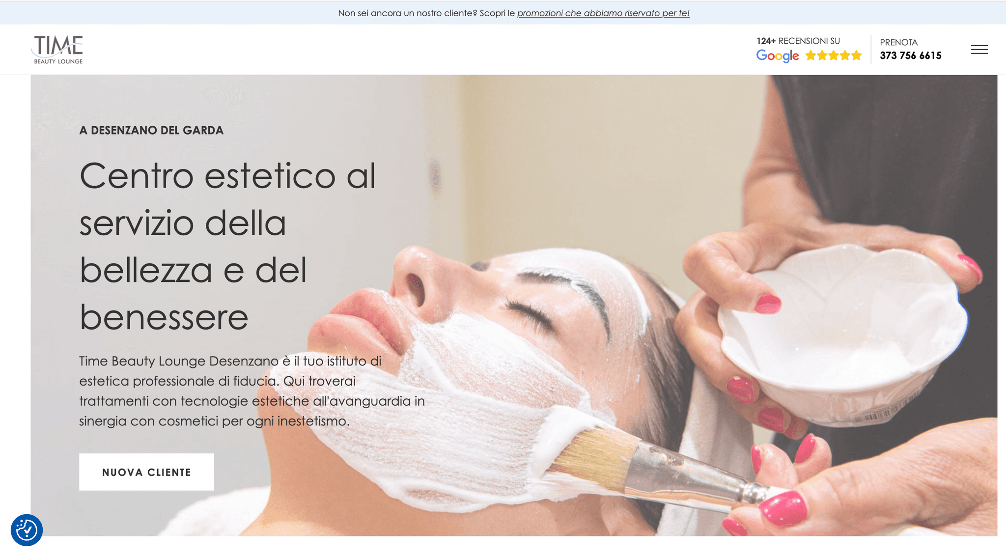 Sito web per un centro di estetica professionale a Desenzano