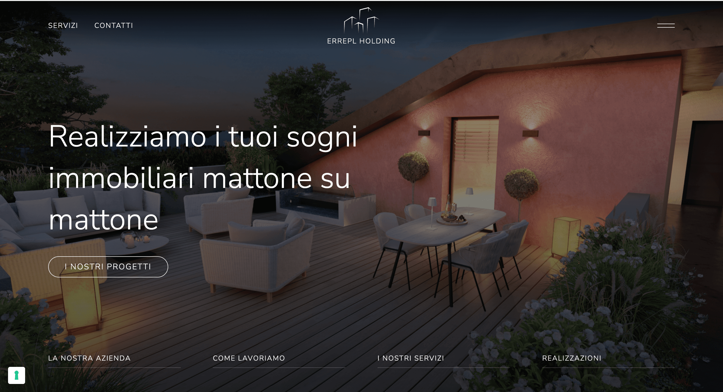 Design del Sito Web di ErrePL Holding, un General Contractor nel Settore Edile